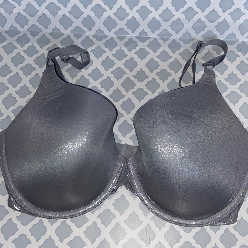 Victoria Secret Metallic Silver Perfect Shape Bra